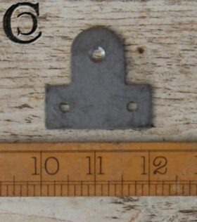 Mirror Picture Plate Plain Holes Steel 50mm