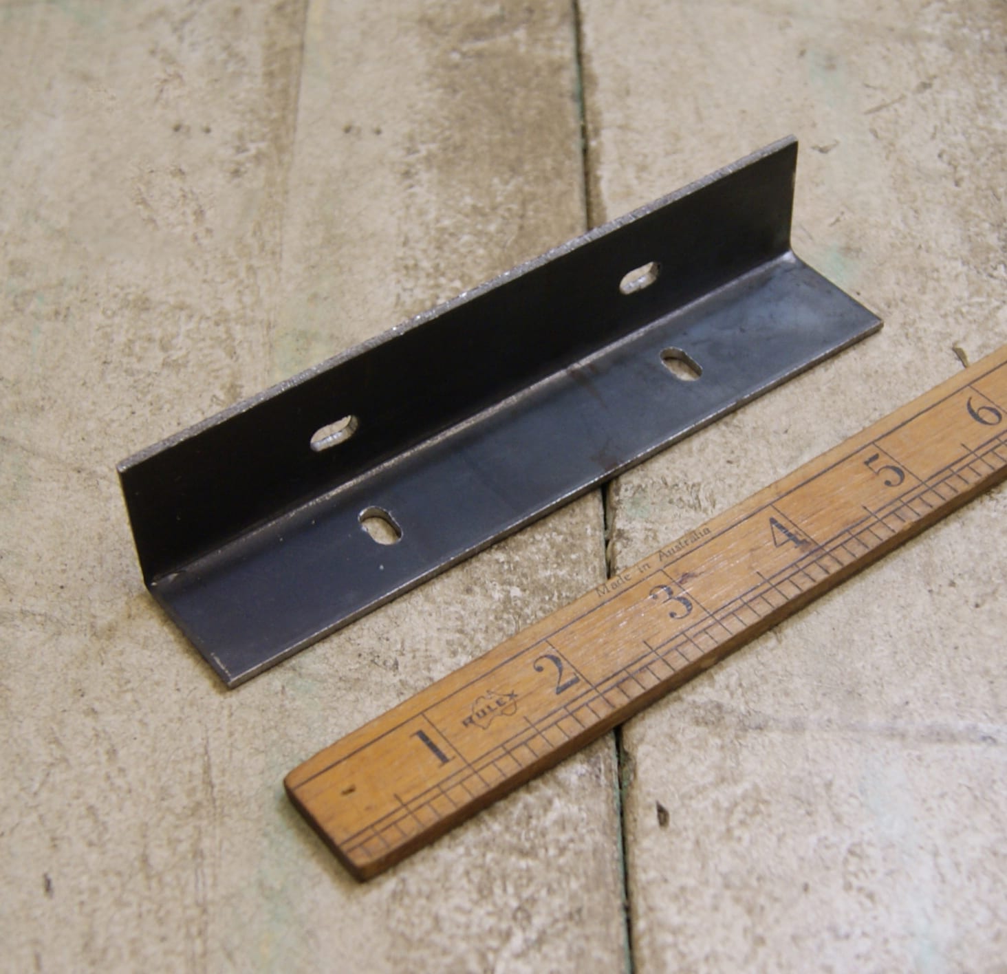 150mm Alcove Angled Iron Bracket - ideal for narrow shelves