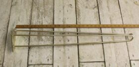 Hairpin Leg 3 Prong Brass Plated 710mm