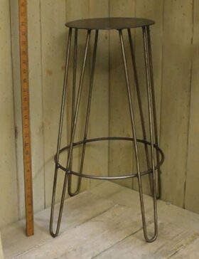 Bar Stool Hairpin Leg Kitchen Circular Foot Rest Antique Iron 600mm