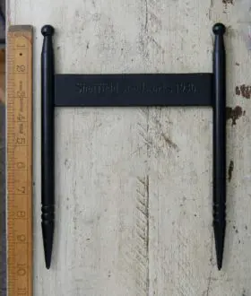 Boot Scraper Steel Spikes Sheffield Steelworks Black 250mm