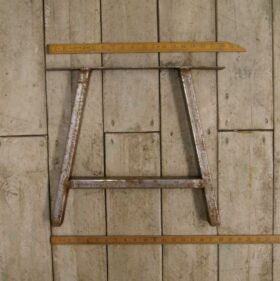 Bench / Coffee A Frame 50x25 Box Section 400mm High - Top 100x250, Legs 200<335 Antique Iron