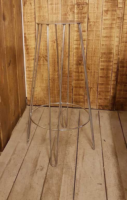 Bar Stool Hairpin Leg Kitchen Circular Foot Rest CHROME 750mm