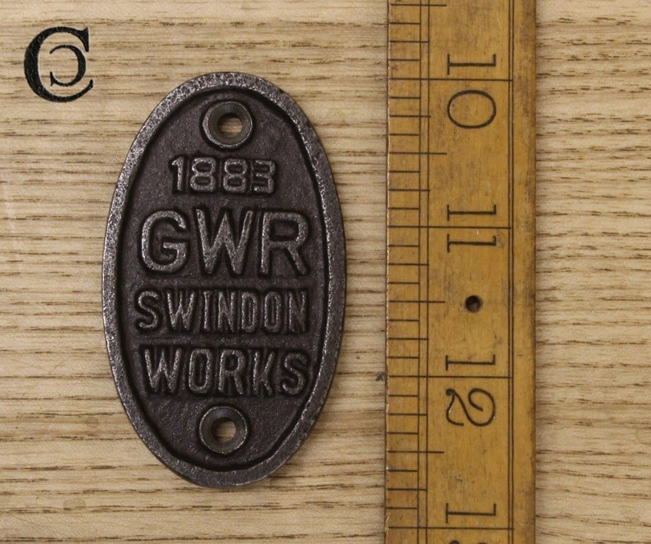 GWR Cast Iron No Spitting Plaque 