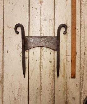 Boot Scraper Curly Top Hand Forged with Spikes 300mm