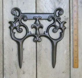 Boot Scraper with Spikes ARGYLE Decorative Cast Iron