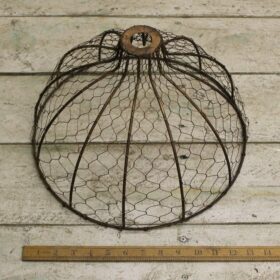 Pendant Shade BELL CHICKEN WIRE Antique Copper 360mm dia