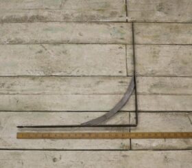 Shelf Bracket GALLOWS Hand Forged Penny End Antique Iron 450mm x 450mm  TBD