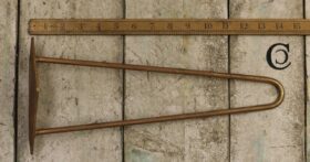 Hairpin Leg 2 Prong Antique Copper 350mm