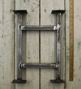 Bedside Table End Frame Bench 25mm Square Tube 406mm x 356mm