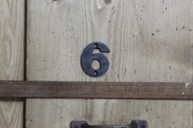 Cast Iron NUMBER 6 Cast Antique Iron H50mm