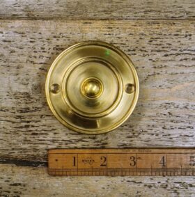 Door Bell Push Plain PARAGON Solid Brass 76mm Diameter