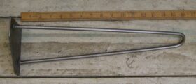 Hairpin Leg 2 Prong Antique Iron 400mm